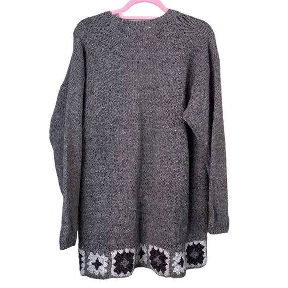Vintage Capacity Handmade Granny Stitch Cardigan Wool Sweater - Picture 5 of 7